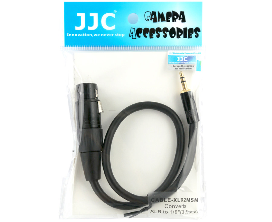 Купить микрофонный кабель XLR - mini Jack 3,5мм - JJC Cable-XLR2MSM