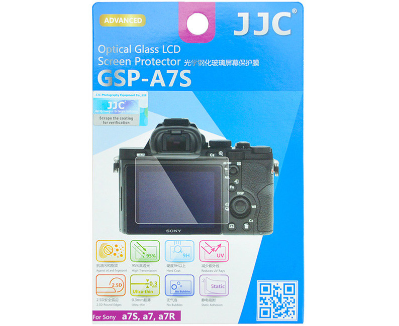 Купить защитное стекло для дисплея фотокамер Sony A7R, Sony A7S и Sony A7 - JJC GSP-A7S