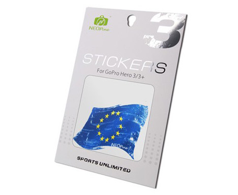 Купить защитный винил для GoPro Hero3 и 3+ в цвет флага Евросоюза - NEOpine ST3-8