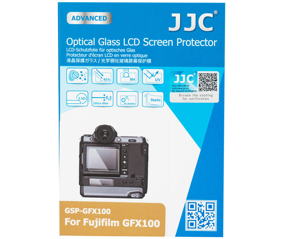Защитное стекло для камер Fujifilm GFX100, GFX100S и GFX50S II - JJC GSP-GFX100