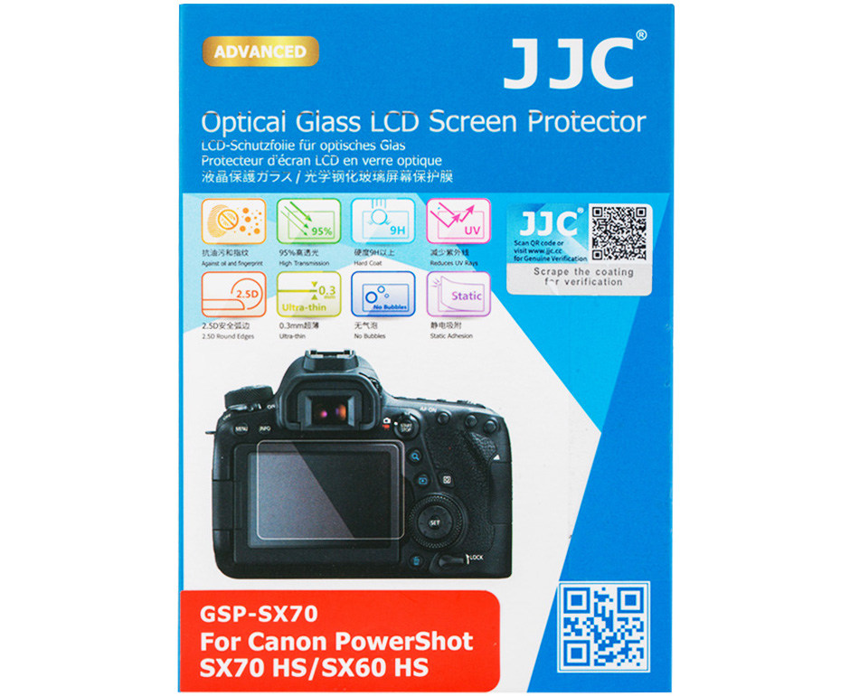 Защитное стекло для фотокамер Canon SX70 HS и SX60 HS - JJC GSP-SX70