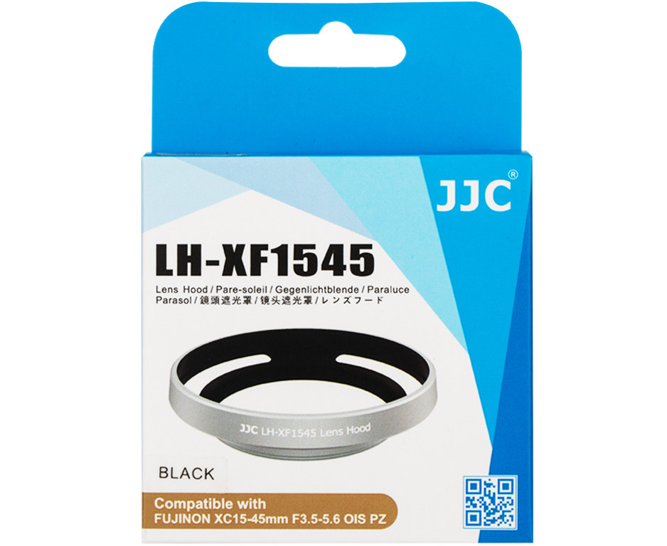 Купить бленду для объектива Fujinon XC 15-45mm F3.5-5.6 OIS PZ - JJC LH-XF1545 BLACK металлическая, черный цвет
