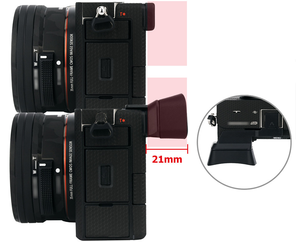 Купить наглазник для фотокамеры Sony a7C - Kiwifotos KE-A7C крепится в горячий башмак камеры