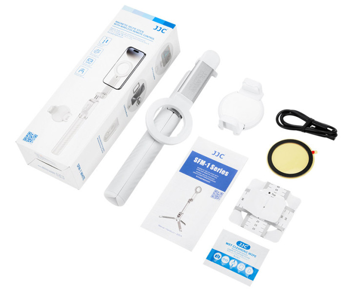 JJC SFM-1 WHITE MagSafe монопод-штатив для смартфонов и экшн камер, белый цвет