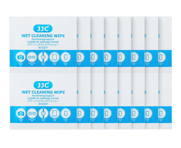 купить шестнадцать влажных салфеток для оптики