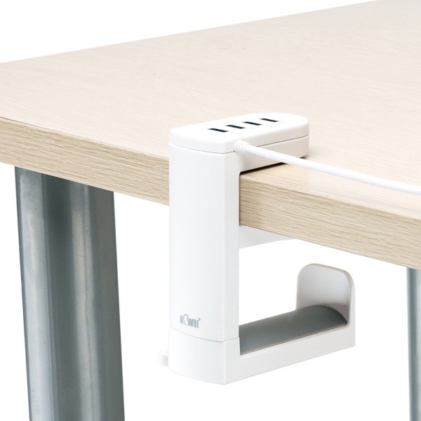 поворотное крепление белое для наушников к столу