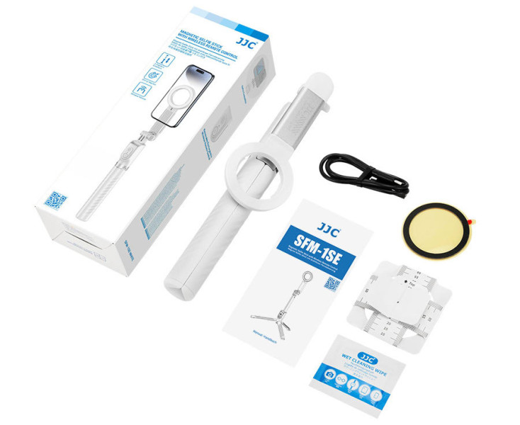 JJC SFM-1SE WHITE MagSafe монопод-штатив для смартфонов и экшн камер белый цвет