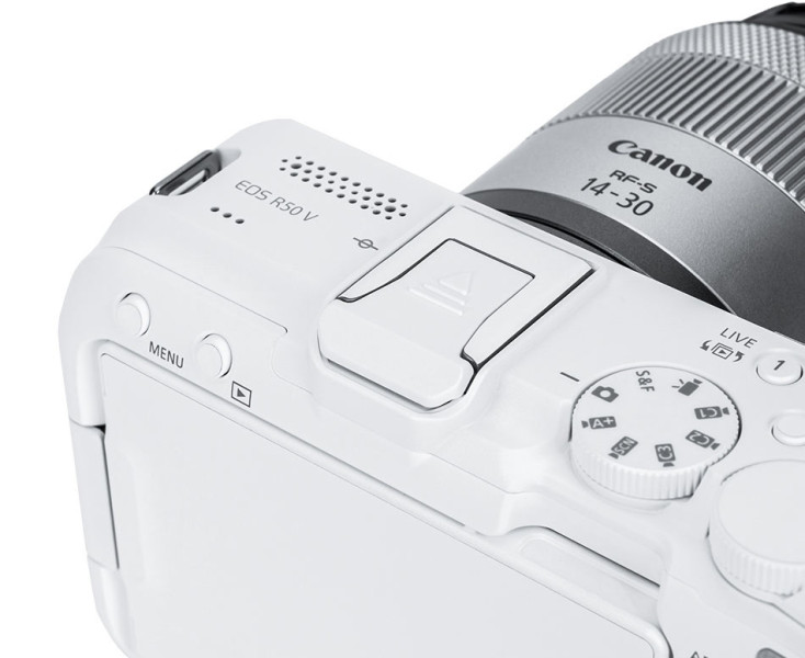 JJC HC-ERSC2 WHITE Защитная заглушка на горячий башмак белого цвета для камер Canon R50, R10, R8, R7, R6 Mark II, R5 C, R5 Mark II, R3, R1 и PowerShot V1