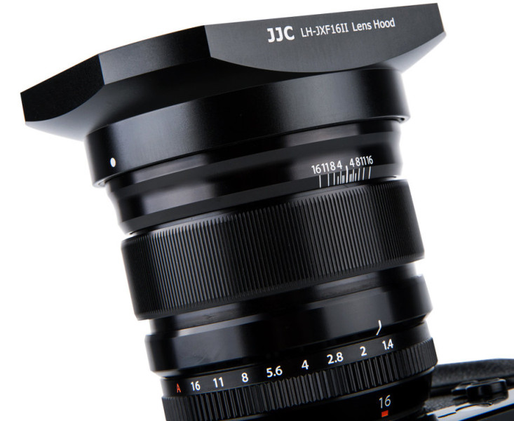 JJC LH-JXF16II BLACK Бленда для объектива Fujifilm XF 16mm f/1.4 R WR, аналог Fujifilm LH-XF16