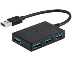 Хаб разветвитель USB - A 3.0 x 4 порта 5Gbps Kiwifotos KHU-A15