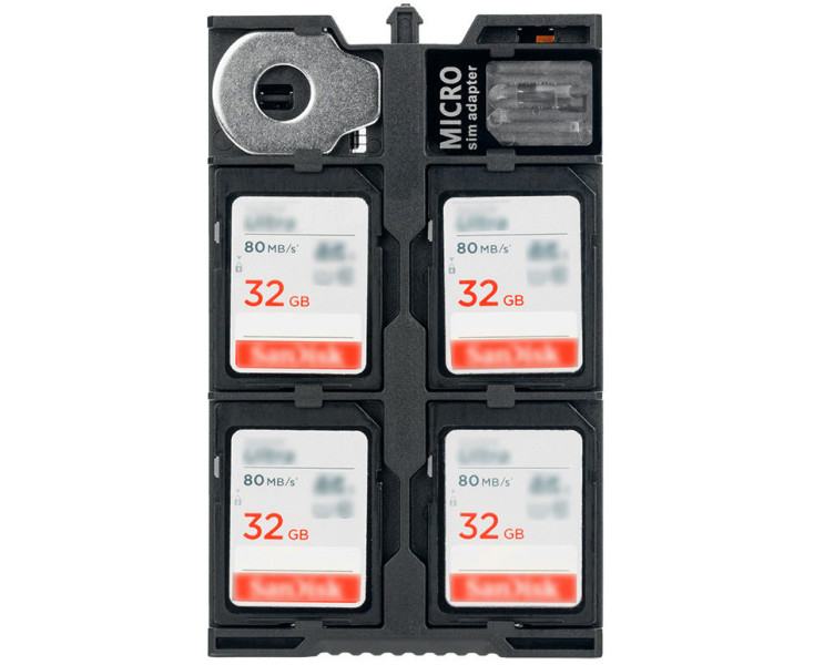 брелок для SD и microSD карт памяти чёрный цвет