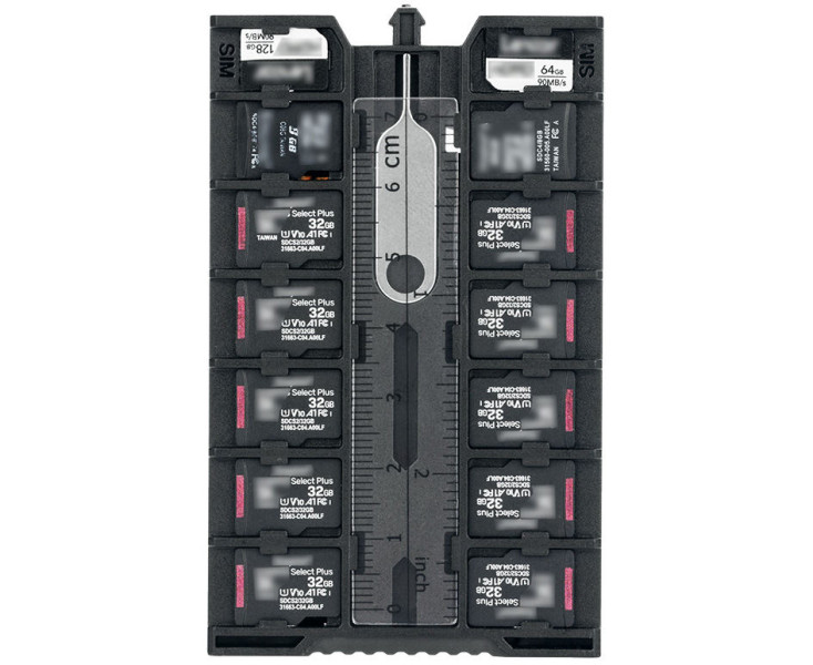 бокс для SDHC карт памяти чёрный цвет