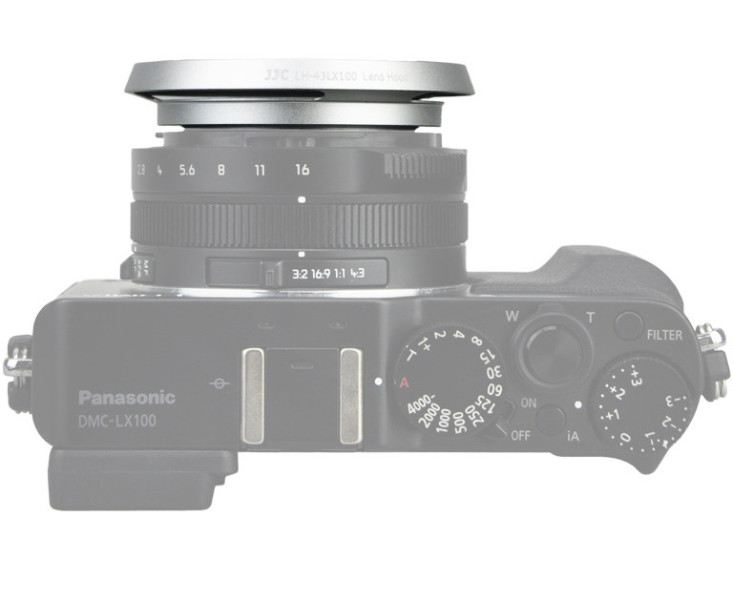 Бленда JJC LH-43LX100 для Leica D-Lux Typ 109 цвет серебро