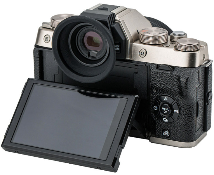 Fujifilm X-T100 наглазник устанавливается в горячий башмак