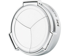 Автоматическая крышка для объектива Panasonic Lumix G Vario 12-32mm f/3.5-5.6 серебристого цвета