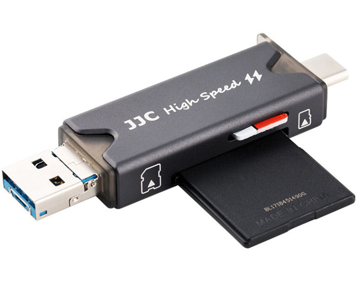 картридер Type-C OTG серый