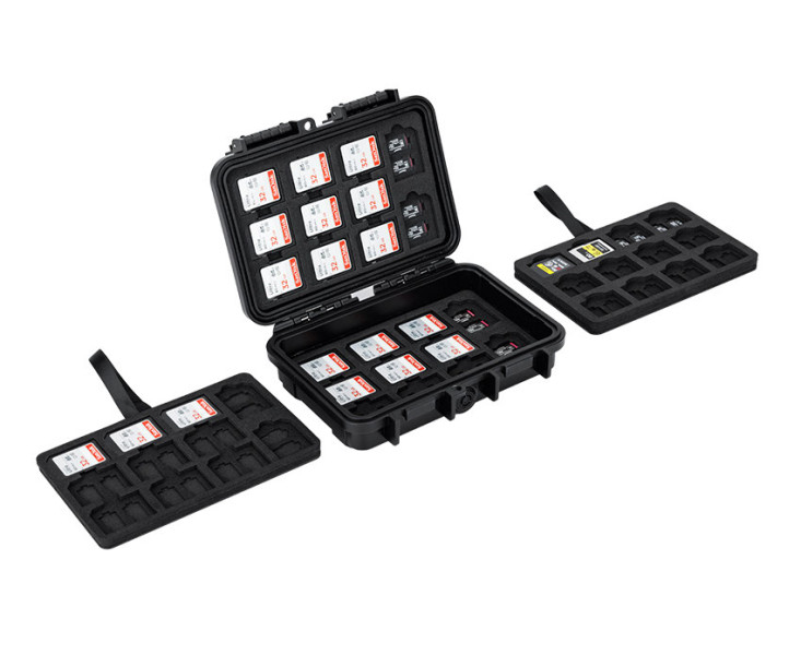 Kiwifotos RBC-STA135 Защитный бокс на 90 шт microSD, 33 шт SD и 12 шт CFexpress Type A карт памяти