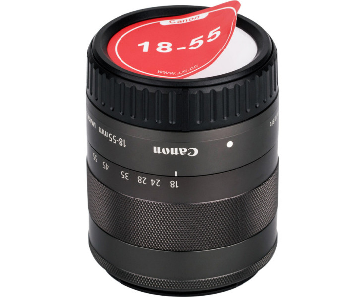 купить заднюю крышку объектива Canon EF-M со стикерами