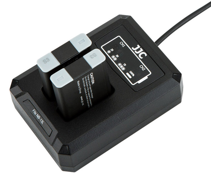 зарядить два аккумулятора Canon NB-13L