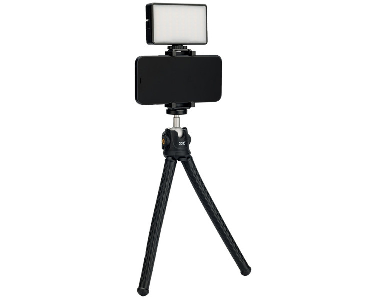 гибкий штатив осьминог для смартфона микрофона и led света