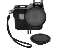 Рамка металлическая для GoPro Hero 5 с UV фильтром и крышкой 52 мм