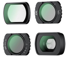 Четыре светофильтра для DJI Osmo Pocket 3 (CPL, NDV2-32, 0.72x Wide Angle, Black Mist 1/4)