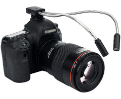 Гибкий двухпроводный макросвет для зеркальных камер (5 вариантов освещения)