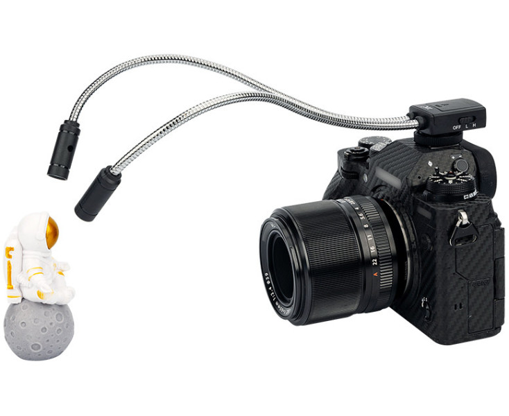 JJC LED-2DII Двойной гибкий макросвет для зеркальных камер 5 уровней освещения