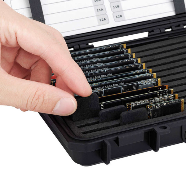 ударопрочный защитный бокс на 24 SSD M.2 2242