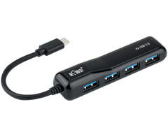 Хаб разветвитель USB-C 3.0 x 4 порта 5Gbps Kiwifotos KHB-01C