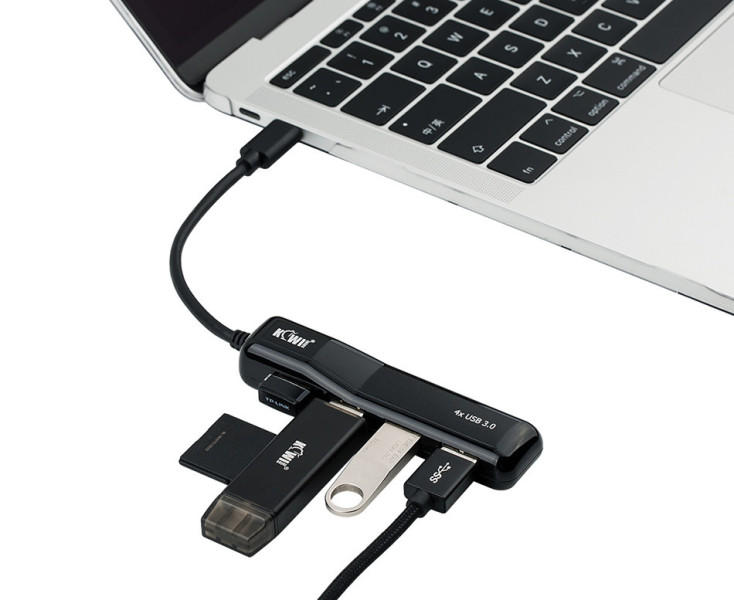 скоростной usb type-c разветвитель 4 порта