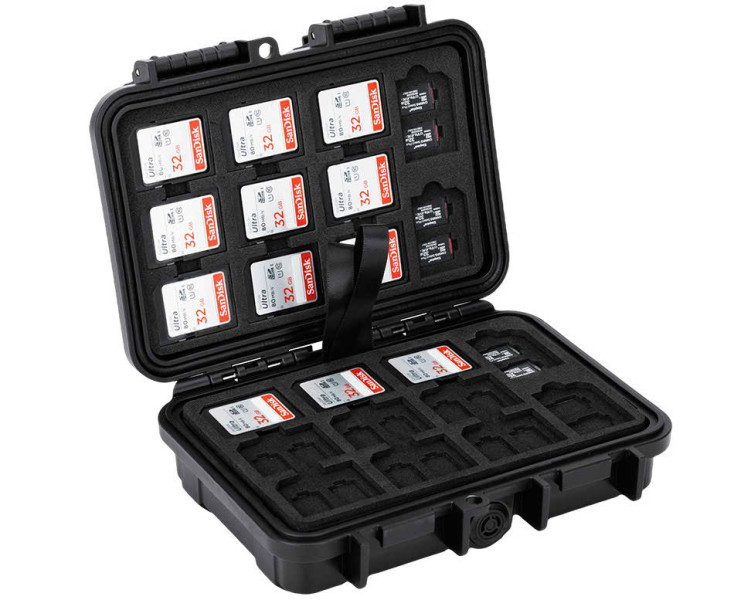 ударопрочный защитный бокс на 88 карт microSD