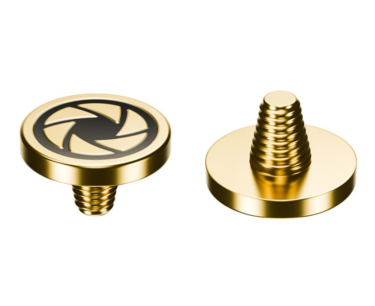 спусковая кнопка фотокамеры резьбовая Шторки золотистая