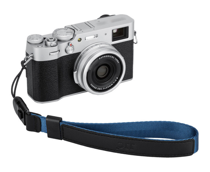 мягкий ремешок на запястье для беззеркальной камеры голубой