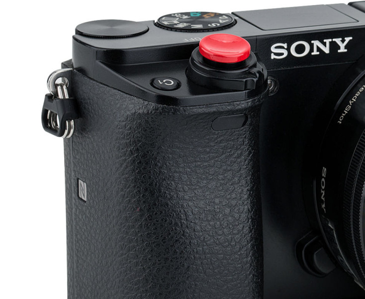 спусковая мягкая кнопка красный цвет вогнутая на клей