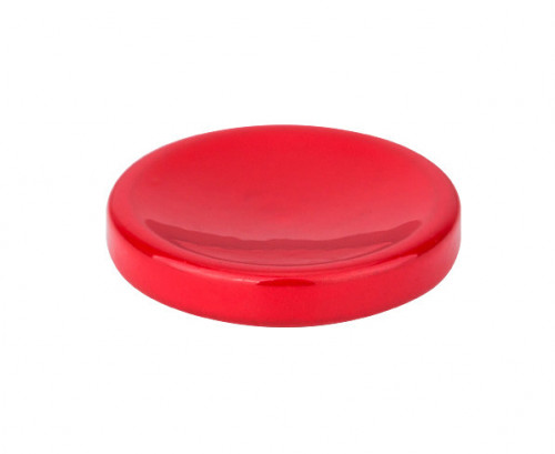 Мягкая спусковая кнопка безрезьбовая (красный цвет) вогнутая