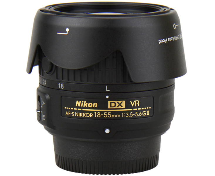 бленда для объектива Nikon Nikkor AF-S DX 18–55mm f/3.5–5.6G VR II