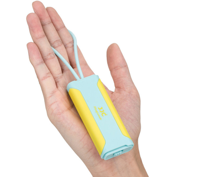 JJC MCR-STM5BY Чехол для SD / TF карт памяти и nano SIM с OTG картридером, оранжево-синий