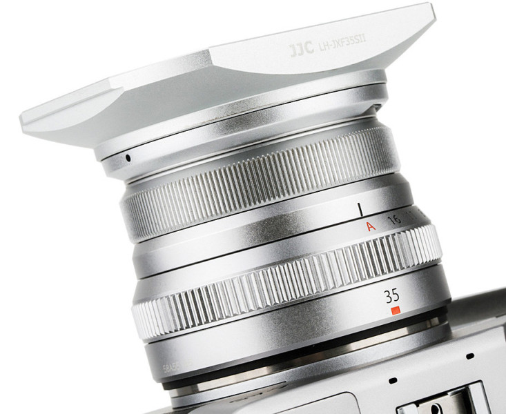 серебристая бленда для Fujinon XC 35mm F/2 с защитной крышкой