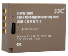 Аккумулятор JJC типа Fujifilm NP-W126S с зарядным портом Type-C