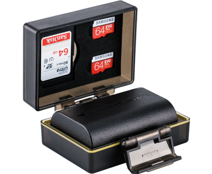 купить защитный бокс для Canon LP-E6 и SD MicroSD Card