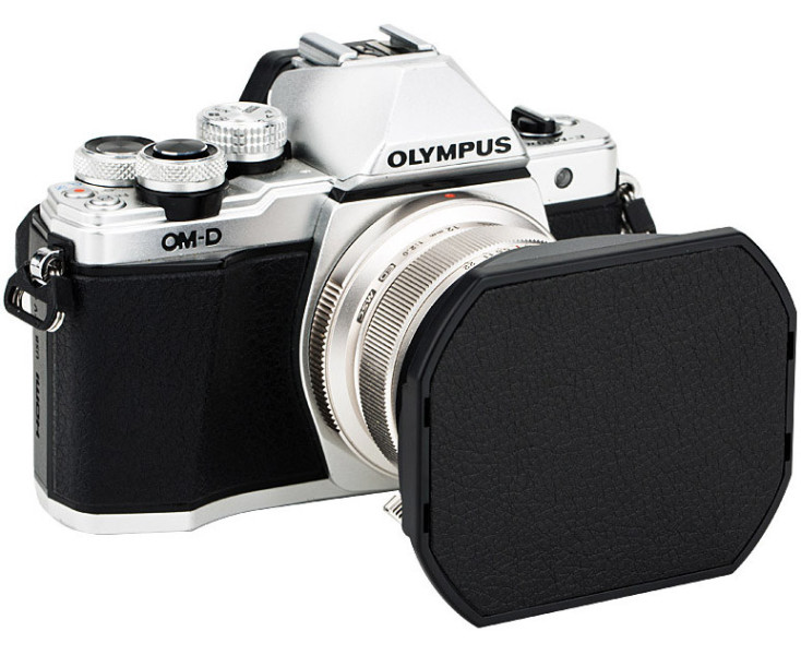 бленда для M.Zuiko 12mm f/2.0 Olympus черного цвета с крышкой