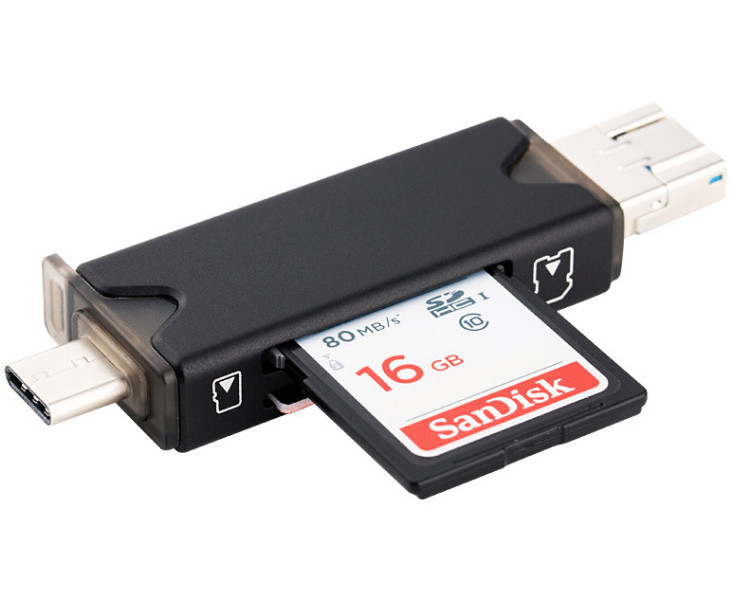 картридер Type-C черный