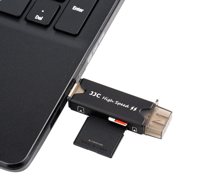 MicroUSB картридер черный цвет