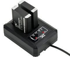 Зарядное USB устройство для двух аккумуляторов Fujifilm NP-95 / Ricoh DB-90
