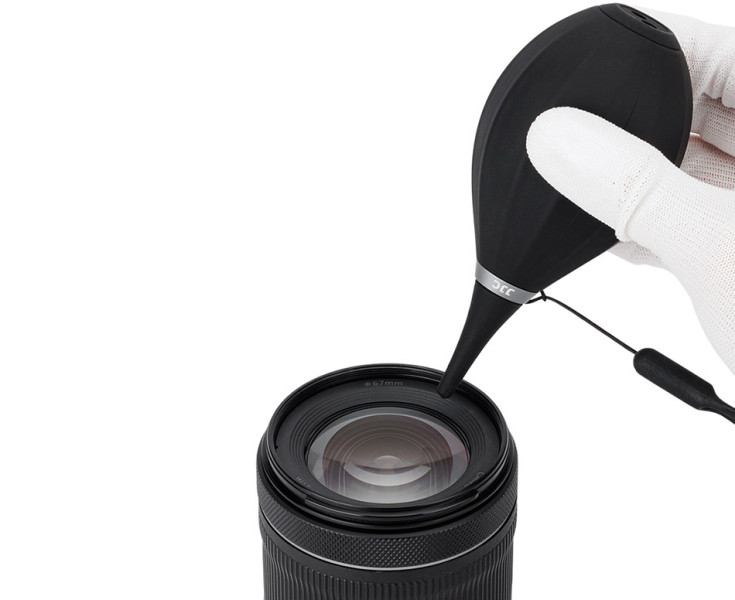 JJC CL-ARSW BLACK Груша воздушная для оптики с двумя клапанами, мягким соплом и ремешком