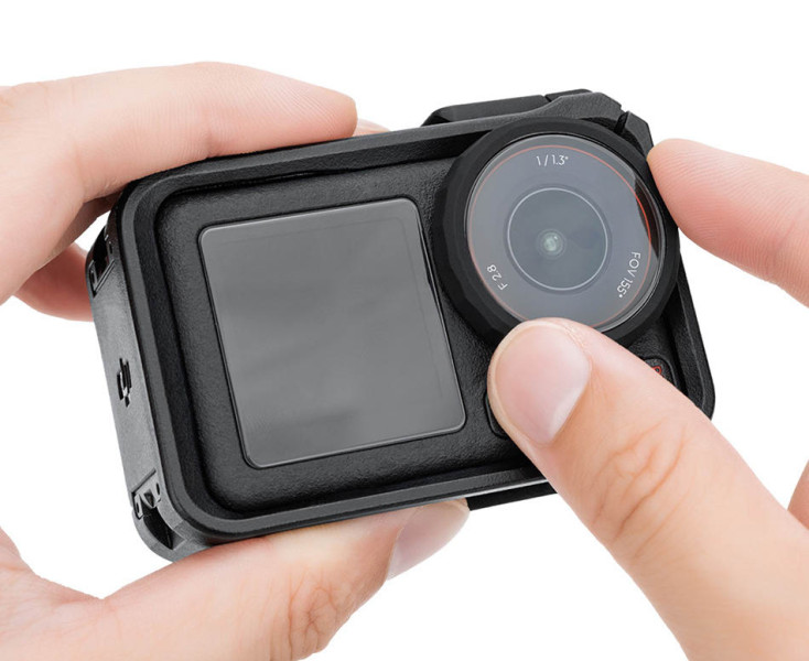 JJC LRR-ACK2 Два силиконовых защитных кольца на объектив экшн камеры DJI Osmo Action 5 Pro, Action 4 и Action 3