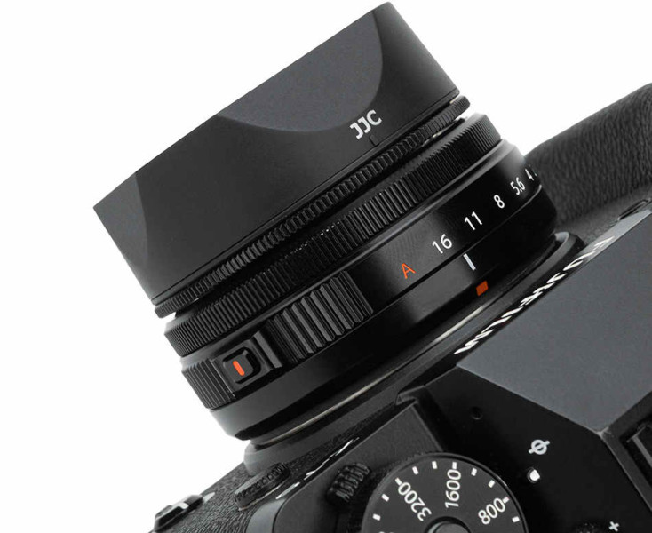 JJC LH-JXF23M2 BLACK Бленда для объективов Fujifilm XF 23mm f/2.8 R WR, XF 27mm f/2.8 R WR, XF 27mm f/2.8 чёрная магнитная
