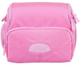 Сумка для зеркальных и беззеркальных фотокамер с дождевиком (розовая)