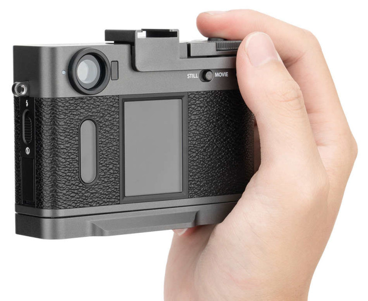 удобный хват под большой палец для Fujifilm X Half тёмно серый